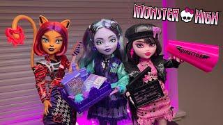 FEARBOOK  | Monster High G3 Fearbook Draculaura, Twyla, and Toralei dolls unboxing and Review!