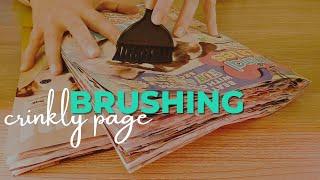 Brushing Tingles - Brushing Crinkly Magazine Pages for Ultimate Tingles - No Talking