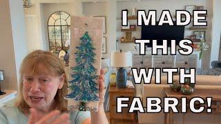 How to Make a Fabric Glass & Resin Art Christmas Tree!  Step By Step Guide! # Naked Fusion Resin