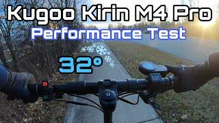 Kugoo M4 Pro 32°F Performance Test | 16ah + 48V