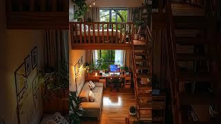 Cozy Loft Apartment | Nature-Inspired Living" #naturelovers #ytstudio #cabincrew