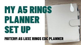 A5 Rings Planner Set Up