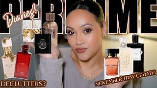 PERFUME DIARIES  NOVEMBER PERFUME TRAY UPDATE |PERFUMES I HAVE BEEN WEARING THIS MONTH | AMY GLAM 