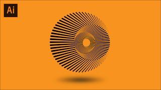 Line Circle Hole In Illustrator By Using Blend Tool - Geometric Shape Design