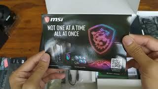 Unboxing Motherboard MSI B550-A Pro and Ryzen 5 3600 (OEM)