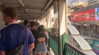 Evening pedestrian Traffic Jams on the way to Chit Lom Station, Bangkok, Thailand, 14.04.2024