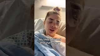 How is she funny even after surgery #fyp #foryoupage #blind #girlfriend #shorts #viral #kitty