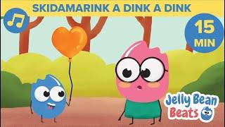 🩷 Skidamarink A Dink A Dink & MORE Children's Songs! | 15 MIN | Songs for Kids  Jelly Bean Beats