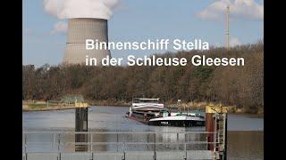 Binnenschiff Stella aus Haren-Ems in der Schleuse Gleesen