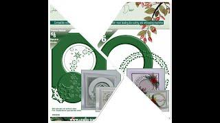 JND473 & JND456 - Holly Circle Frame it & Square Circle Snowflake