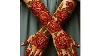 New Rose mehndi design || New beautiful Rose mehandi ka design #rosemehndidesigns #mehndi