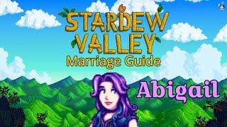 Abigail - Stardew Valley Marriage Guide