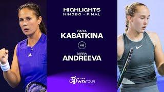 Daria Kasatkina vs. Mirra Andreeva | 2024 Ningbo Final | WTA Match Highlights