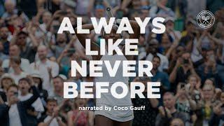 Welcome to Wimbledon 2023: Always Like Never Before - narrated by Coco Gauff