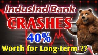 IndusInd Bank Crashed 40% - Worth for Long-term ? ‼️| Sharemarket News in Tamil - Ready to Invest