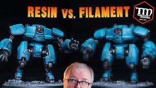 I Compare RESIN vs. FILAMENT for 3D Printing Wargaming Minis