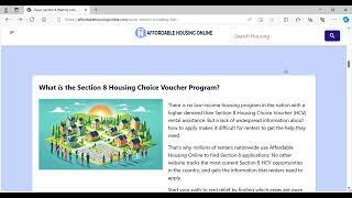 Affordable Housing Online All States!!!!