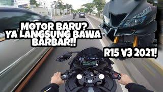 YAMAHA YZF-R15 2021!!  | REVIEW DAN TEST RIDE WITH JETLI MOTOVLOG | MOTOR BARU ENAK BGT!!