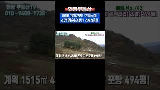 단양토지매매 4천만원초반 494평 #sorts #단양부동산 #현장부동산 #단양토지매매