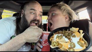 *NEW* Taco Bell Mukbang (long & with my baby)