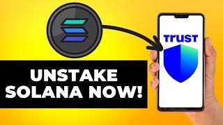 How to Unstake Solana on Trust Wallet (Step by Step)