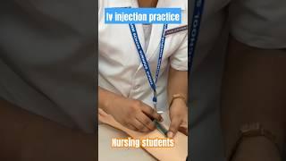 Iv injection practical time #shorts #ivinjection #practical #lab