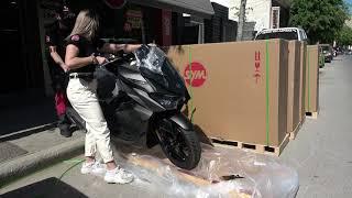 This is the SYM JET X 125cc scooter 2021 euro 5 unboxing