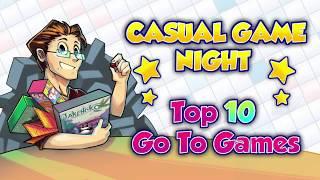 Edo's Casual Game Night: Top 10 Go to Games