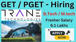 Trane Technologies Recruitment 2023 | Trane Technologies Job Vacancy 2023|Fresher B.tech M.tech Jobs