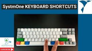 SystmOne Keyboard shortcuts