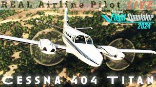 Where this Simulator SHINES | Real Airline Pilot | Twin Cessna | #msfs2024 #msfs2020 #cessna