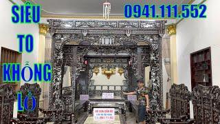 SIÊU PHẨM ĐỒ XƯA CẨN ỐC, BỘ GHẾ SIÊU TO, GHẾ CUNG ĐÌNH CẨN ỐC