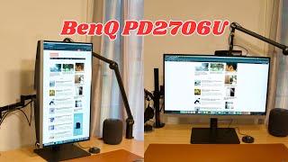 BenQ PD2706U Review - Inexpensive 4K Designer Monitor for Macbook Setup