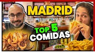 QUÉ COMER EN MADRID EN 1 DÍA *TOP 5 COMIDAS* DEBES COMER ESTO 