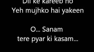 o Sanam Lucky Ali Karaoke with Lyrics.