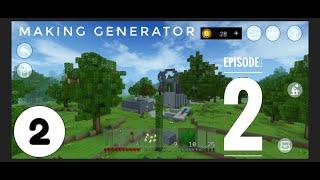 Survival series season 7 Making Generator and Build a shelter Mini block craft