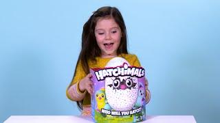 ‘Out of the Box with Violet’: Unboxing Hatchimals!