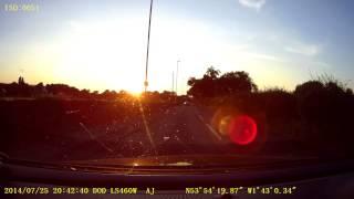 DOD LS460W Car DVR - 1080p - Direct Sunlight UK Driving