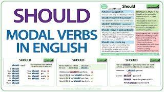 SHOULD - English Modal Verb | When to use SHOULD in English | Learn English Modal Verbs