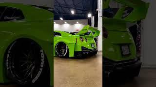 neon green modified GTR R35 #shorts #viral