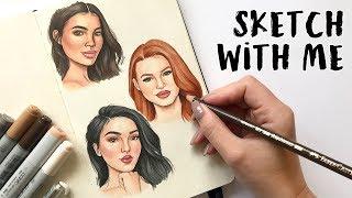 SKETCH WITH ME #1 Faces