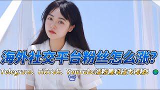 2025最新社交平台涨粉神器推荐！海外社交平台粉丝怎么涨？Telegram、TikTok、YouTube涨粉黑科技大揭秘！