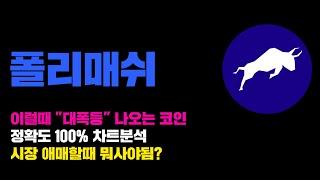 폴리매쉬 [긴급] 지금처럼 애매할때 "대폭등" 약속된 자리.... 정확도 100% 차트분석, 영상 필수시청...! #코인시황
