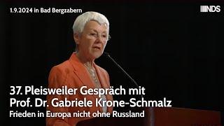 37. Pleisweiler Gespräch mit Prof. Dr. Gabriele Krone-Schmalz - Teil 1: Vortrag