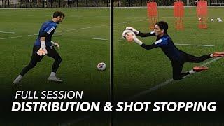 3 Distribution & Shot Stopping Drills | FULL SESSION | Goalkeeper Training