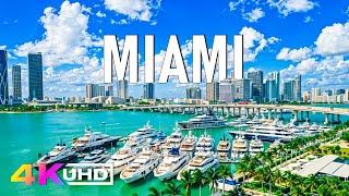 Video 4K UHD - Miami - Captivating scenes of urban nights and waterfront beauty with relaxing music