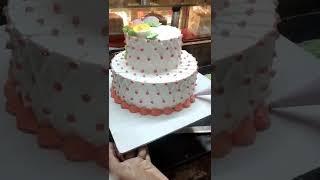 step cake tow step cake Rose  part 3