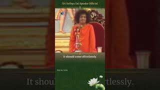 If you want to achieve anything, achieve this | Sri Sathya Sai Speaks | Nov 19, 1999