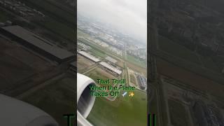 That Thrill When the Plane Takes Off ️ #travel #views #airplane #takeoff #netherlands