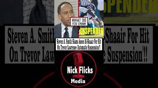 Steven A. Smith Slams Azeez Al-Shaair For Hit On Trevor Lawrence 'Automatic Suspension'!#shorts